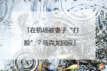 在机场被妻子“打脸”？马克龙回应