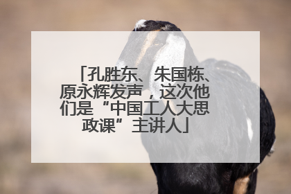 孔胜东、朱国栋、原永辉发声，这次他们是“中国工人大思政课”主讲人