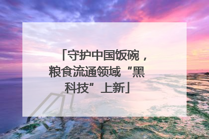 守护中国饭碗，粮食流通领域“黑科技”上新