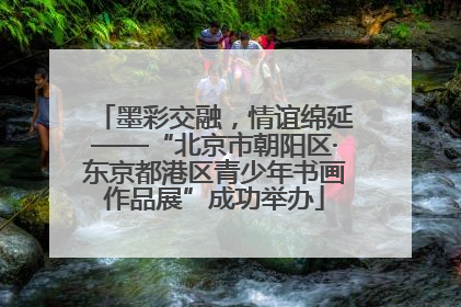墨彩交融，情谊绵延——“北京市朝阳区·东京都港区青少年书画作品展”成功举办
