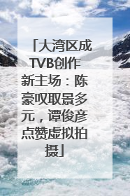 大湾区成TVB创作新主场：陈豪叹取景多元，谭俊彦点赞虚拟拍摄