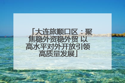 大连旅顺口区：聚焦稳外资稳外贸 以高水平对外开放引领高质量发展