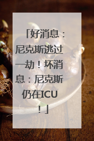 好消息：尼克斯逃过一劫！坏消息：尼克斯仍在ICU！