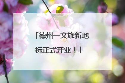 德州一文旅新地标正式开业！