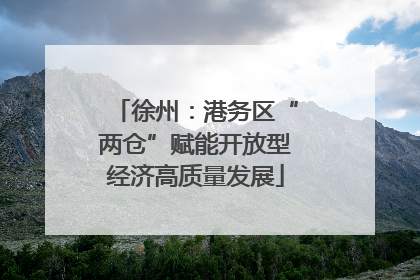 徐州：港务区“两仓”赋能开放型经济高质量发展