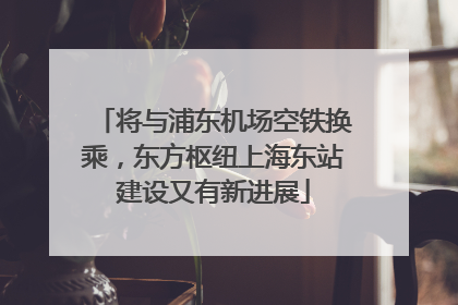 将与浦东机场空铁换乘，东方枢纽上海东站建设又有新进展