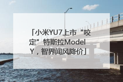 小米YU7上市“咬定”特斯拉Model Y，智界闻风降价