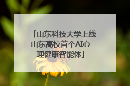 山东科技大学上线山东高校首个AI心理健康智能体