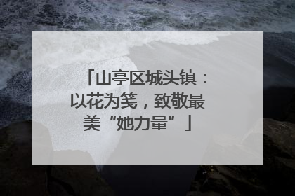山亭区城头镇：以花为笺，致敬最美“她力量”