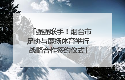 强强联手！烟台市足协与鹿扬体育举行战略合作签约仪式