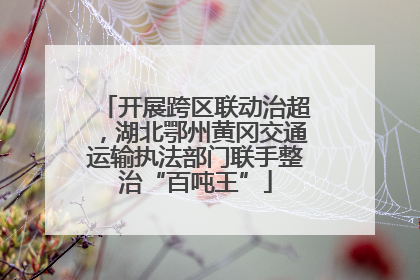 开展跨区联动治超，湖北鄂州黄冈交通运输执法部门联手整治“百吨王”