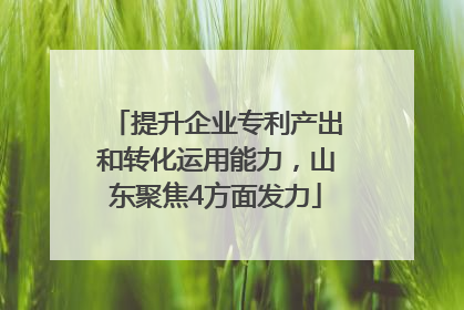 提升企业专利产出和转化运用能力，山东聚焦4方面发力