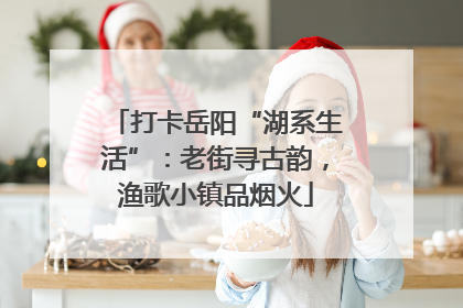 打卡岳阳“湖系生活”：老街寻古韵，渔歌小镇品烟火