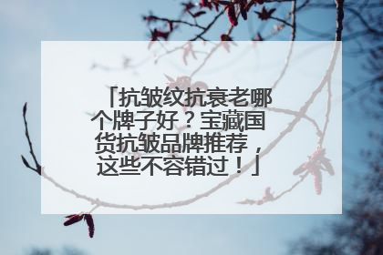 抗皱纹抗衰老哪个牌子好？宝藏国货抗皱品牌推荐，这些不容错过！