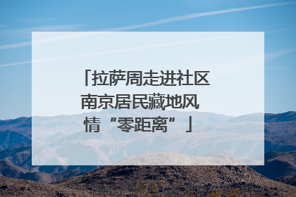 拉萨周走进社区 南京居民藏地风情“零距离”