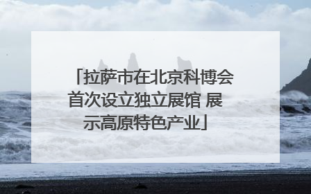 拉萨市在北京科博会首次设立独立展馆 展示高原特色产业