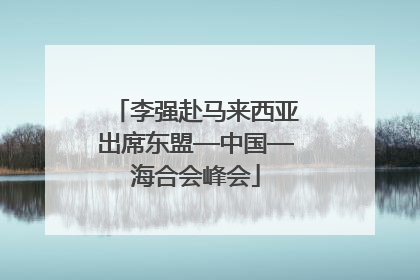 李强赴马来西亚出席东盟—中国—海合会峰会