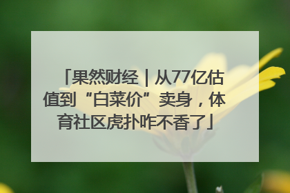 果然财经｜从77亿估值到“白菜价”卖身，体育社区虎扑咋不香了