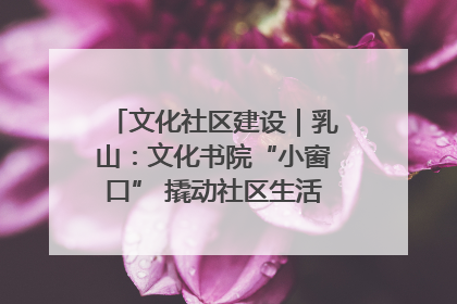 文化社区建设｜乳山：文化书院“小窗口” 撬动社区生活“大幸福”
