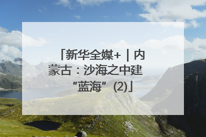 新华全媒+｜内蒙古：沙海之中建“蓝海”(2)