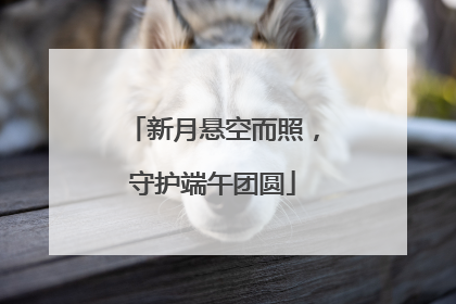 新月悬空而照，守护端午团圆
