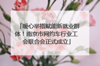 暖心举措赋能新就业群体！南京市网约车行业工会联合会正式成立