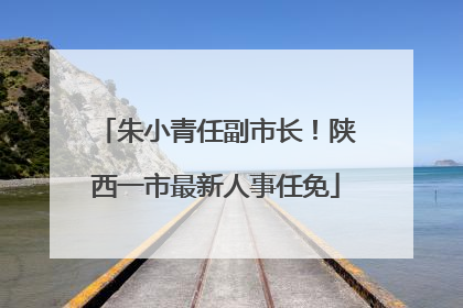 朱小青任副市长！陕西一市最新人事任免