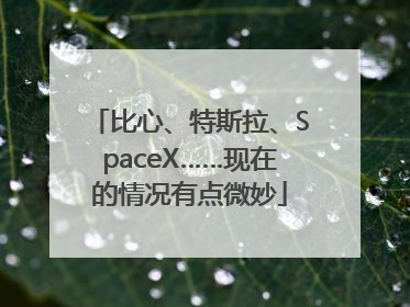 比心、特斯拉、SpaceX……现在的情况有点微妙
