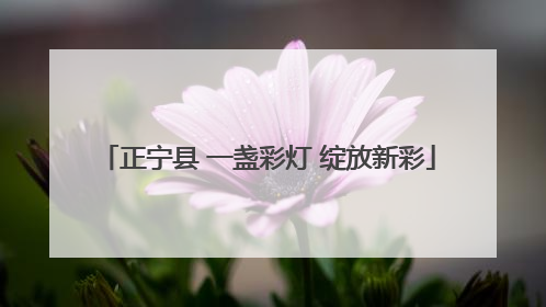 正宁县 一盏彩灯 绽放新彩