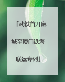武铁首开麻城至厦门铁海联运专列