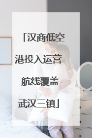 汉商低空港投入运营 航线覆盖武汉三镇