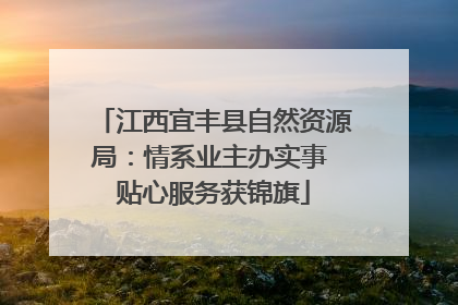 江西宜丰县自然资源局：情系业主办实事 贴心服务获锦旗