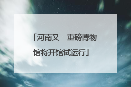河南又一重磅博物馆将开馆试运行