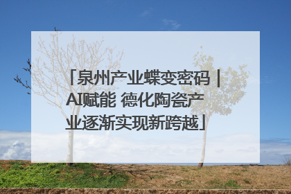 泉州产业蝶变密码｜AI赋能 德化陶瓷产业逐渐实现新跨越