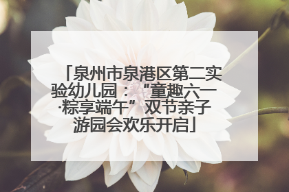泉州市泉港区第二实验幼儿园：“童趣六一·粽享端午”双节亲子游园会欢乐开启