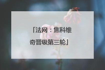 法网：焦科维奇晋级第三轮
