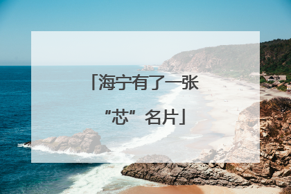 海宁有了一张“芯”名片