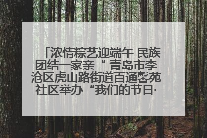 浓情粽艺迎端午 民族团结一家亲“ 青岛市李沧区虎山路街道百通馨苑社区举办“我们的节日·端午“主题活动