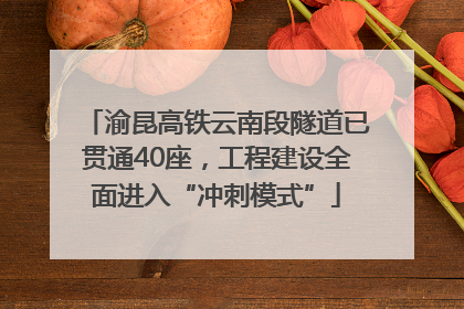 渝昆高铁云南段隧道已贯通40座，工程建设全面进入“冲刺模式”