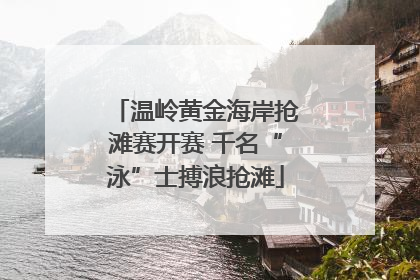 温岭黄金海岸抢滩赛开赛 千名“泳”士搏浪抢滩