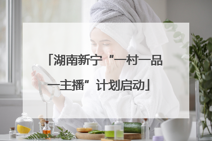 湖南新宁“一村一品一主播”计划启动