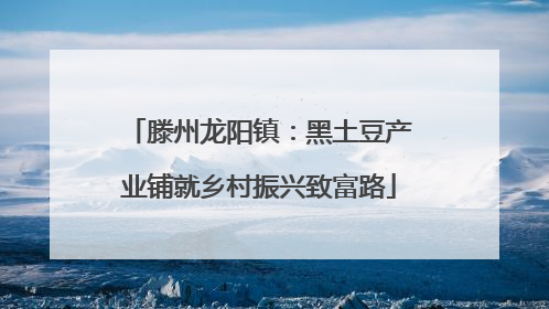 滕州龙阳镇：黑土豆产业铺就乡村振兴致富路