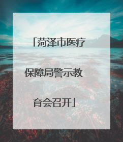 菏泽市医疗保障局警示教育会召开