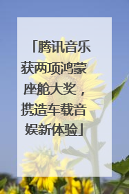 腾讯音乐获两项鸿蒙座舱大奖，携造车载音娱新体验