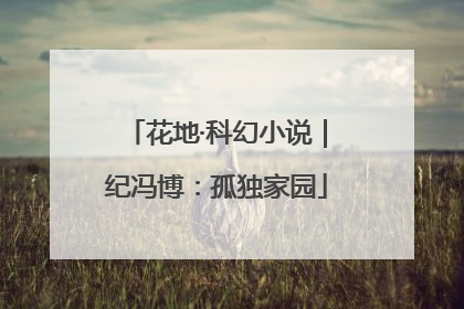 花地·科幻小说｜纪冯博：孤独家园