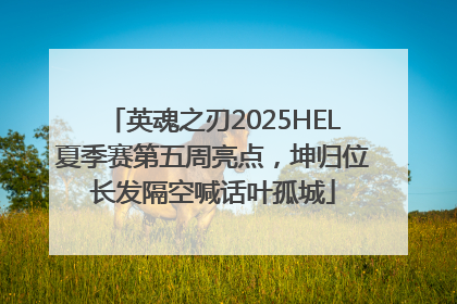 英魂之刃2025HEL夏季赛第五周亮点，坤归位长发隔空喊话叶孤城