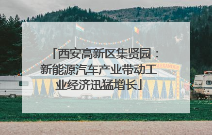 西安高新区集贤园：新能源汽车产业带动工业经济迅猛增长