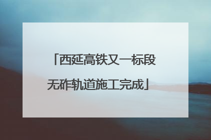 西延高铁又一标段无砟轨道施工完成