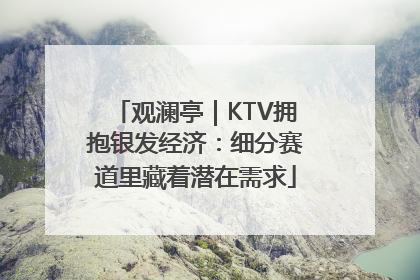 观澜亭｜KTV拥抱银发经济：细分赛道里藏着潜在需求