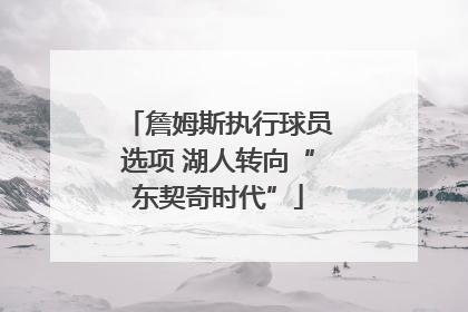詹姆斯执行球员选项 湖人转向“东契奇时代”